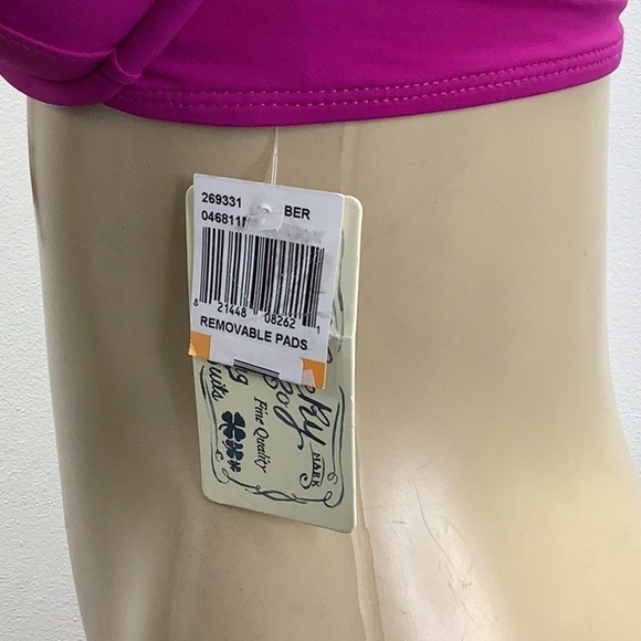 Lucky Brand Size Small Underwire Tribal Print Trim With Fringe Bikini Top. New - Picture 6 of 9